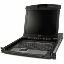 APC by Schneider Electric AP5808 LCD Rack Console with Analog - 8 Computer(s) - 43.2 cm (17") LCD - TouchPad - 120 V, 240 V AC Input Voltage