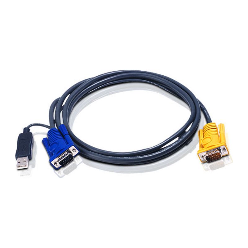 Aten KVM Cable 1.8m with 3 in 1 SPHD to VGA & USB