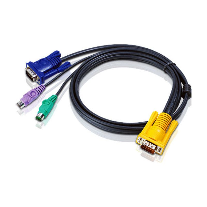 Aten KVM Cable 3m with VGA & PS/2 to 3in1 SPHD to suit CS7xE, CS13xx, CS17xxA, CS17xxi, CL5xxx, CL10xx, KL91xx, KN91xx