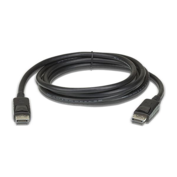 Aten 3m DisplayPort Cable, supports up to 3840 x 2160 @ 60Hz, 28 AWG copper wire construction for high-definition media connections