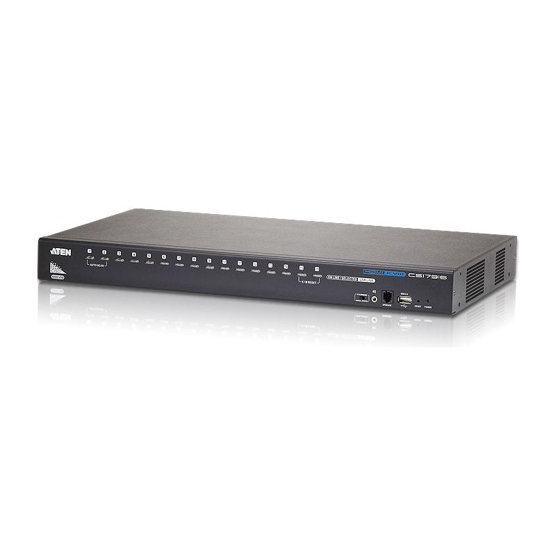 Aten Desktop KVM Switch 16 Port Single Display HDMI w/ audio, 2x Custom KVM Cables Included Only
