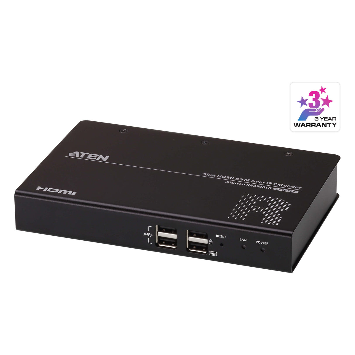 Aten HDMI Slim KVM over IP Receiver, supports up to 1920 x 1200 @ 60 Hz