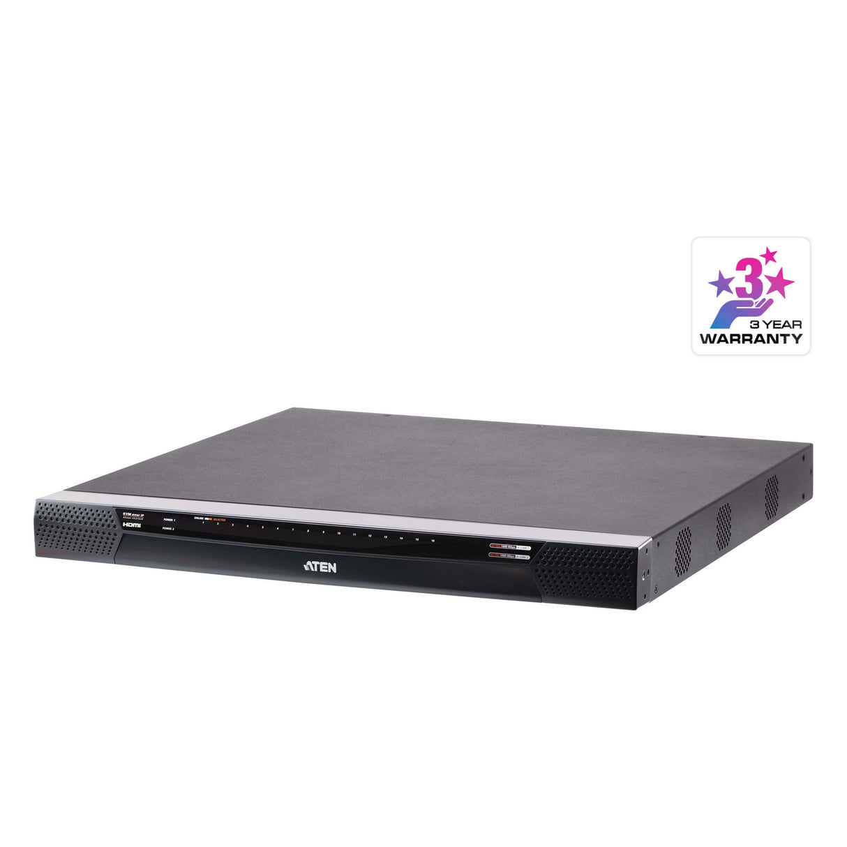 Aten 1-Local/2-Remote Access 16-Port Multi-Interface Cat 5 KVM over IP Switch