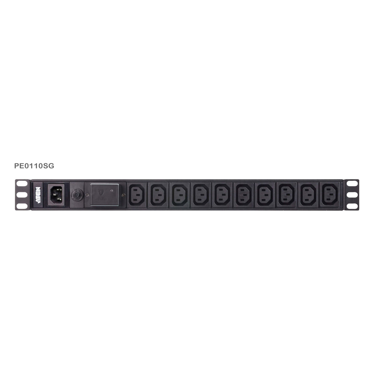Aten 10 Port 1U Basic PDU with Surge Protection, supports 10A with 10 IEC C13 outputs
