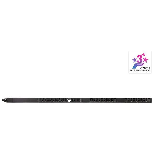Aten 16A 30-Outlet 3-Phase Metered eco PDU with Dual Ethernet port supporting 1Gbps