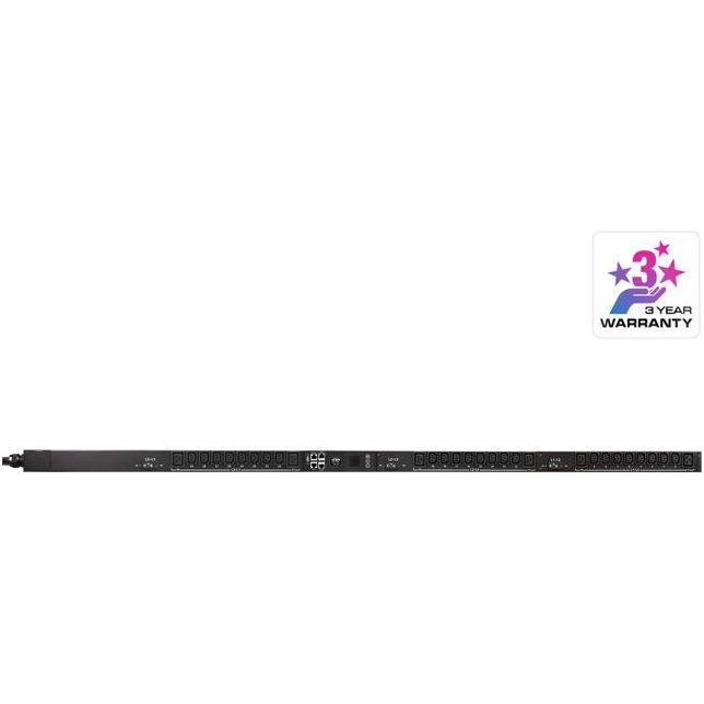 Aten 32A 30-Outlet 3-Phase Metered eco PDU with Dual Ethernet port supporting 1Gbps