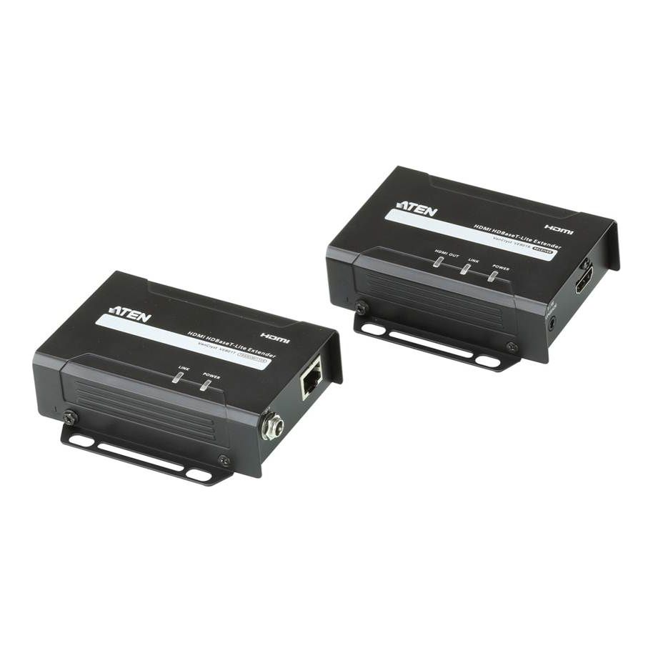 Aten HDMI HDBaseT-Lite Extender, supports 1080p @ 70m and 4096 x 2160 @ 30 HZ (4:4:4) @ 40m over Cat 6A