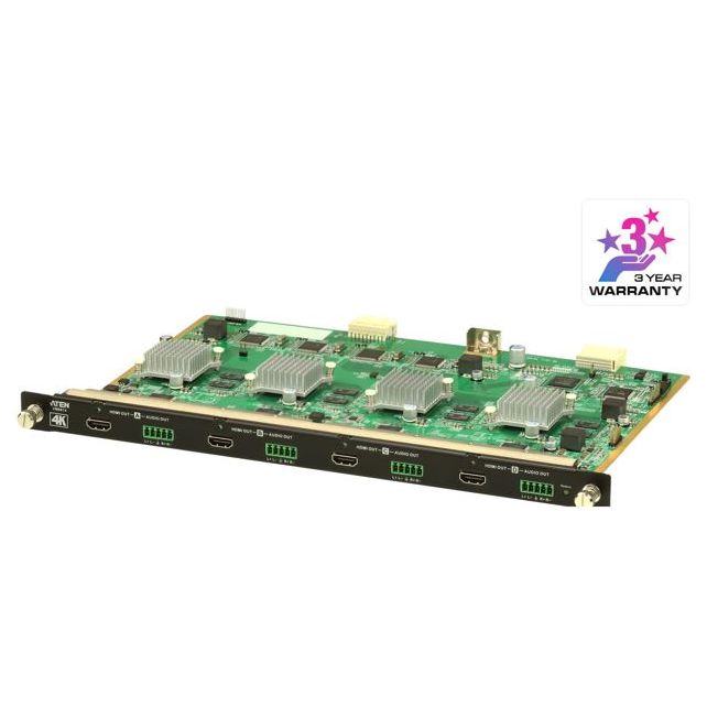 Aten VM8814 4 Port HDMI 4K Output Board with Scalar for VM1600A/VM3200, 4K Scaler, Seamless Switch, FrameSync, EDID Expert