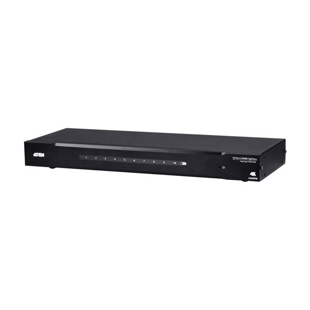 Aten VS0110HA 10-Port 4K HDMI Splitter, HDCP 1.4 compliant, Built-in bi-directional RS-232, Supports Dolby True HD & DTS HD Master Audio, EDID Expert™