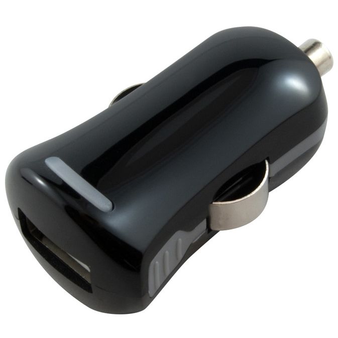 Micro USB Car Charger Single Port 2.1A - Black