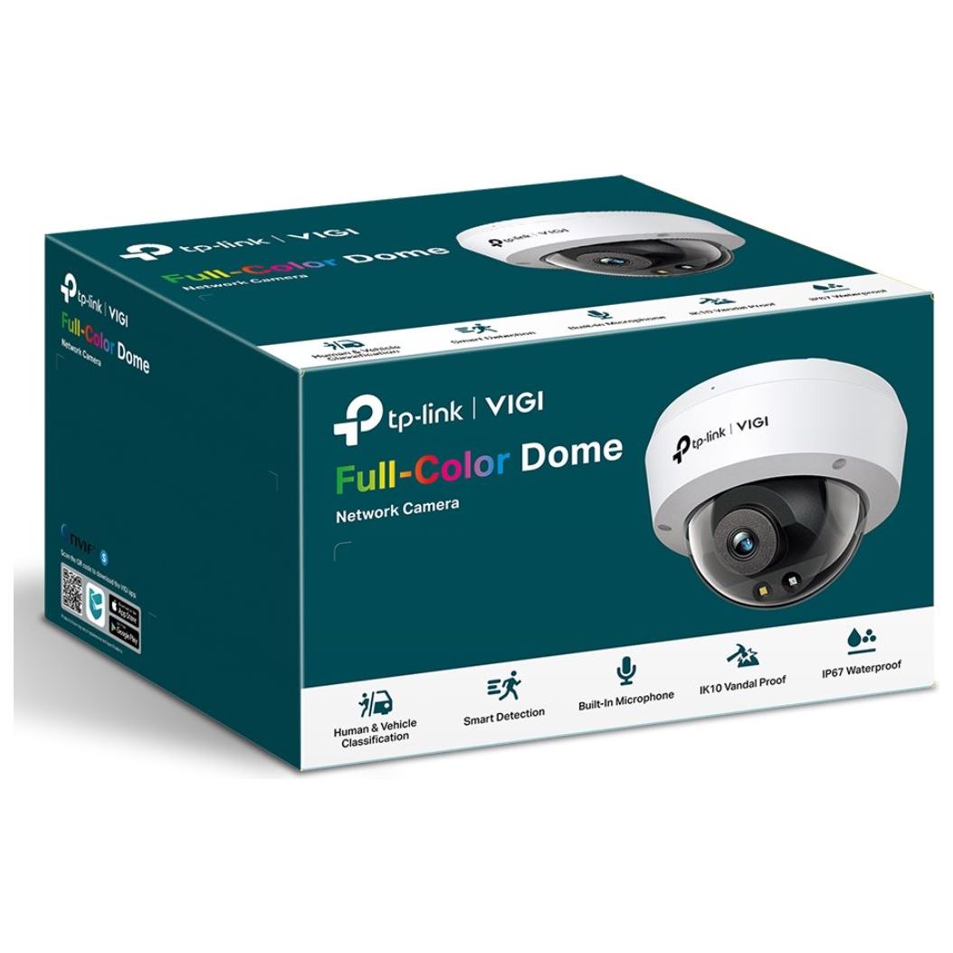 TP-Link VIGI 5MP C250(2.8mm) Full-Color Dome Network Camera 2.8mm Lens, Smart Detection, 2YW