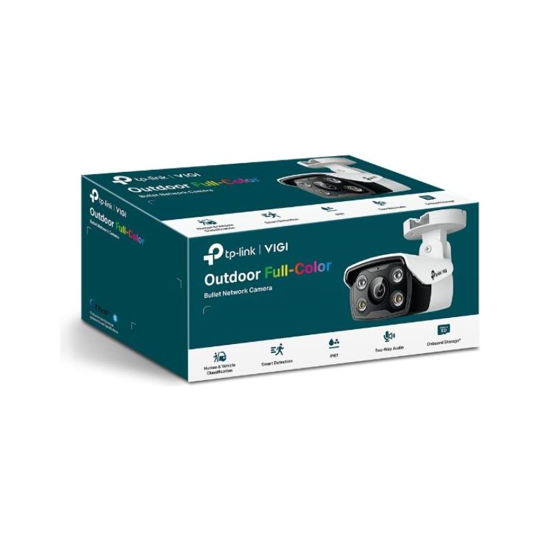 TP-Link VIGI 4MP C340(6mm) Outdoor Full-Colour Bullet Network Camera, 6mm Lens, Smart Detection, 3YW
