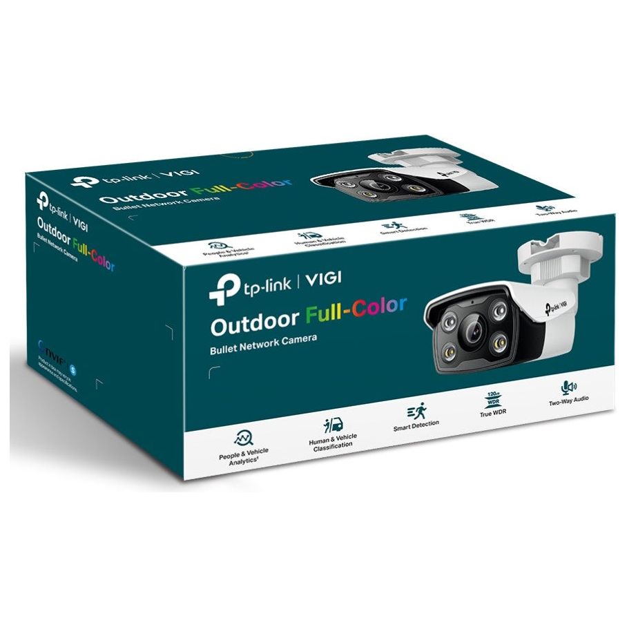 TP-Link VIGI 5MP C350(6mm) Full-Colour Bullet Network Camera 6mm Lens, Two-Way Audio, Smart Detection