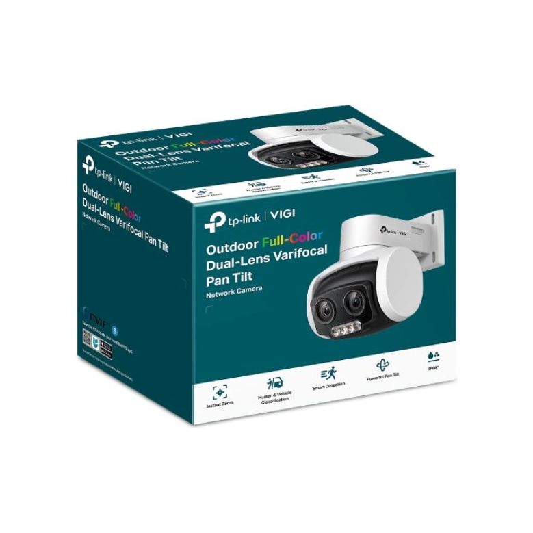 TP-Link VIGI 4MP C540V Outdoor Full-Color Dual-Lens Varifocal Pan Tilt Network Camera,Two-Way Audio, Smart Detection 3YW