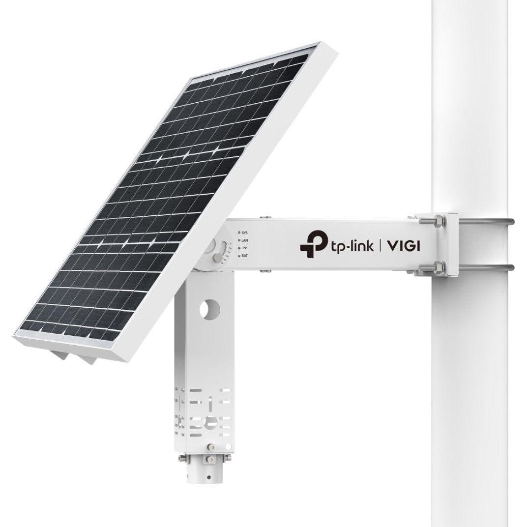 TP-Link VIGI SP6030 VIGI Intelligent Solar Power Supply System, 60W Photovoltaic Panel, 3× DC Voltage Output Ports, 31.2Ah/10.8V Lithium Batter