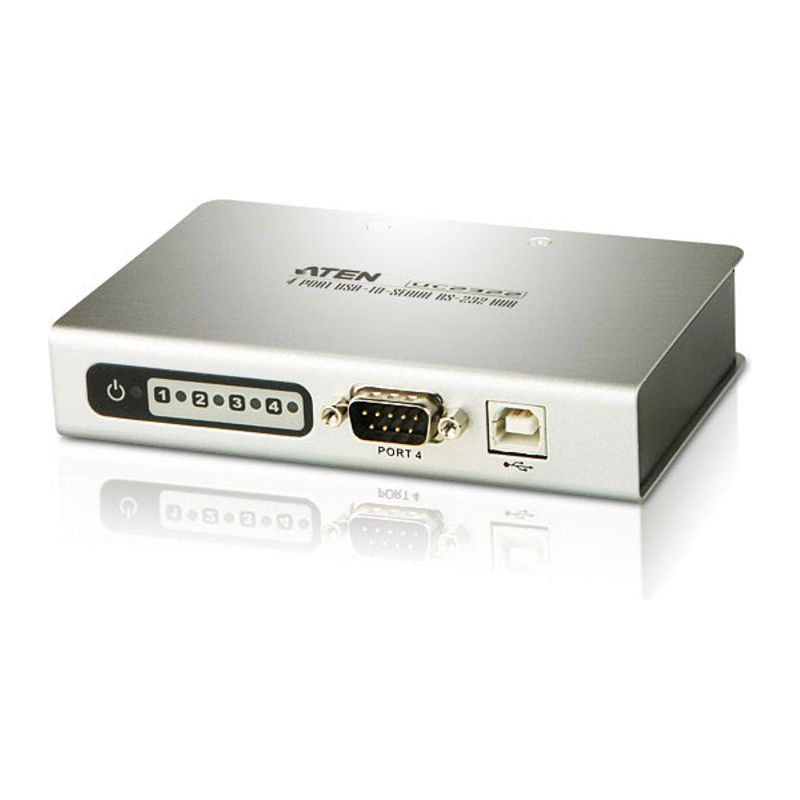 Aten Serial Hub 4 Port USB to RS232 Converter w/ 1.8m cable, Supports Hot-Swapping & Plug and Play