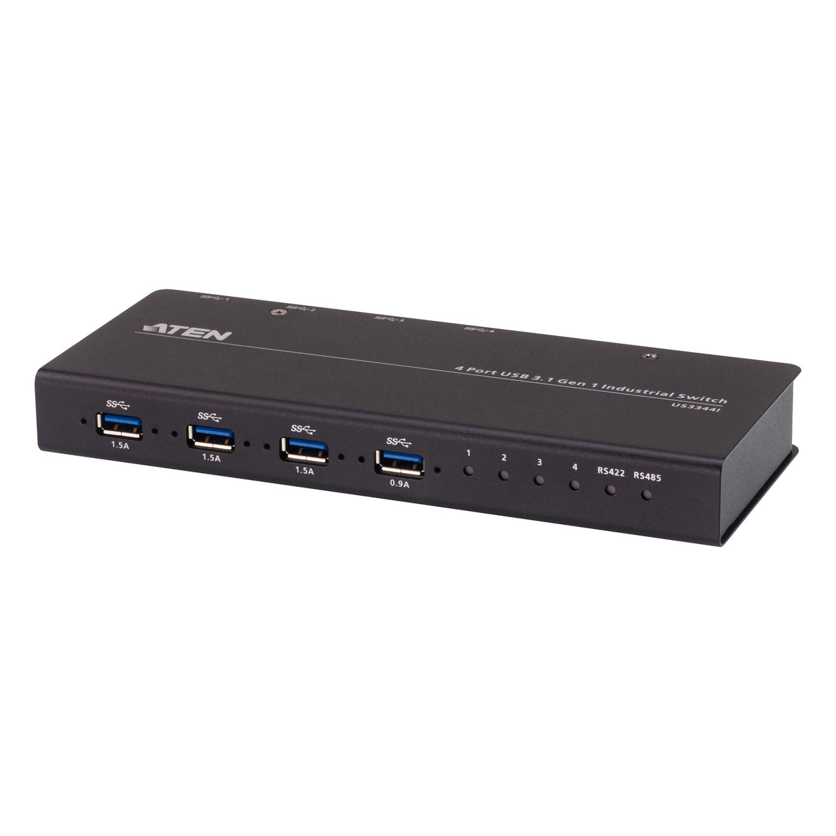 Aten Industrial Peripheral Switch 4x4 USB 3.1 Gen1, 4x Devices, 4x USB 3.1 Gen1 Ports, Remote Port Selector, Supports RS-422/RS485 Remote Controller
