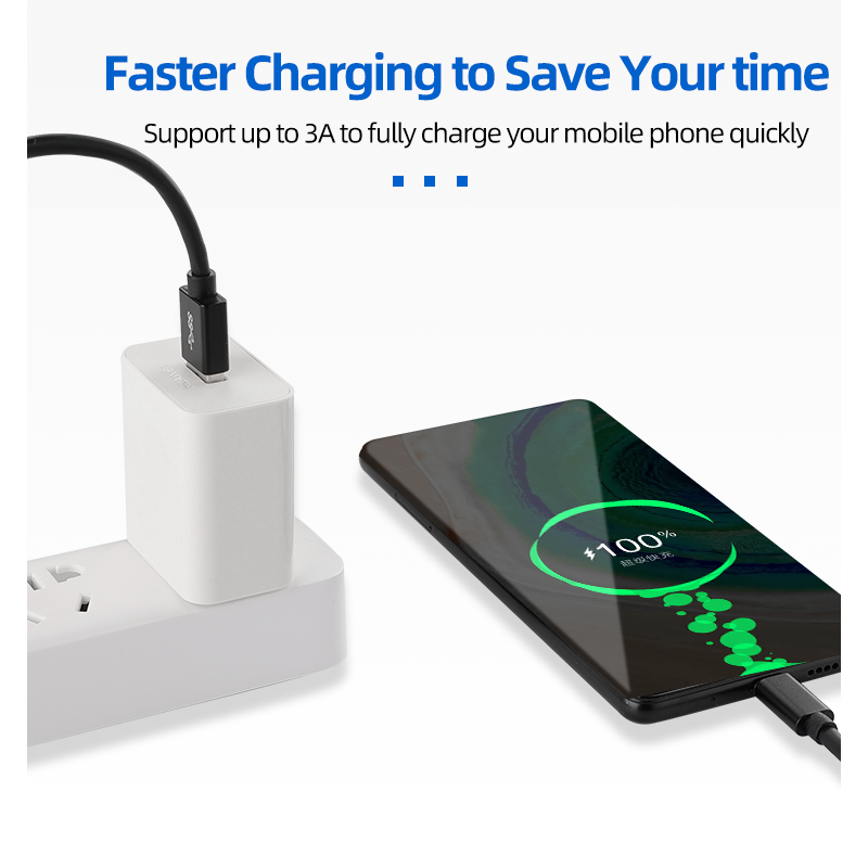 USB 3.2 GEN 2 A-C Cable Supports 10Gb / PD 60W Fast Charging