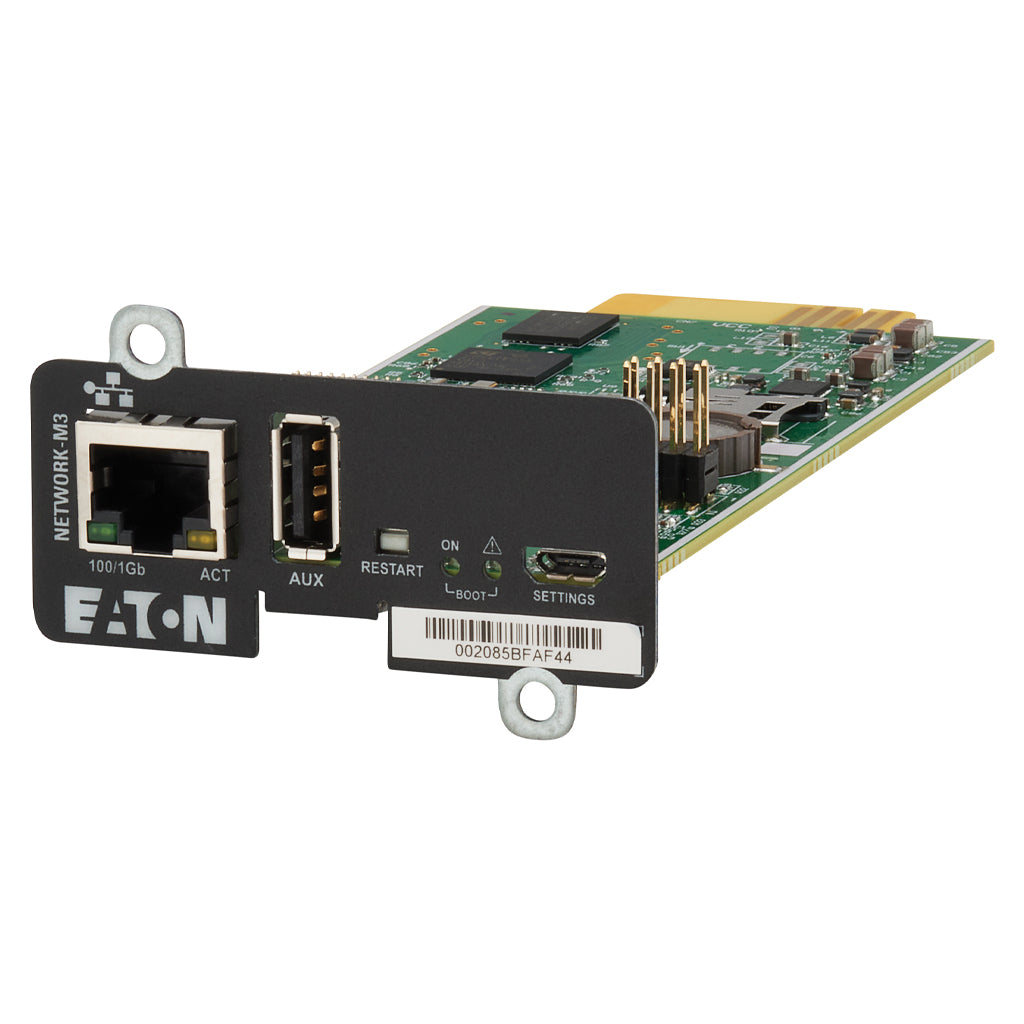 Eaton Gigabit M3 Network Card SNMP/Web Adaptor Currently Support – 5P, 5PX, 9PX and 9SX only