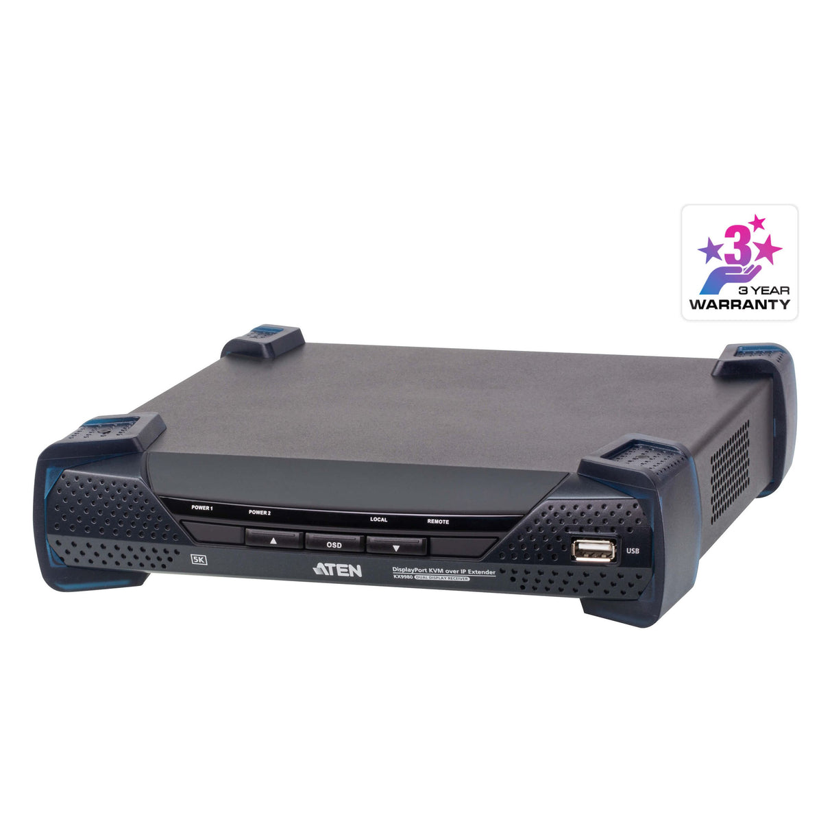 ATEN 5K DisplayPort Dual Display KVM over IP Receiver