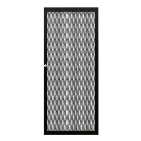 Perforated Steel Door for 18RU 600mm Wide Premier Series Racks, w/ Small Round Lock