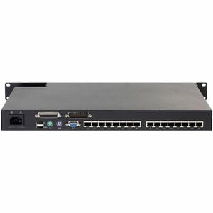 APC by Schneider Electric Analog KVM Switchbox - 16 Computer(s) - 1 Local User(s) - 1600 x 1200 - 16 x Network (RJ-45) - 2 x PS/2 Port - 2 x USB - 1 x VGA - Management Port - 1U - Rack-mountable