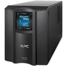 APC Smart-UPS C, Line Interactive, 1500VA, Tower, 230V, 8x IEC C13 outlets, SmartConnect port, USB and Serial communication, AVR, Graphic LCD