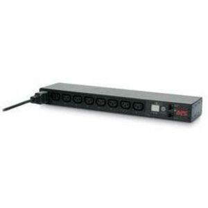 APC NetShelter Switched Rack PDU, 1U, 1PH, 3.7kW 230V 16A or 3.3kW 208V 16A, 8 C13 outlets, C20 cord