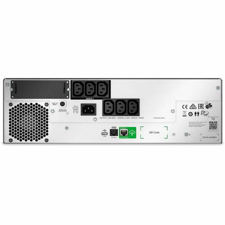 APC Smart-UPS, Line Interactive, Lithium-ion, Rack/Tower, 230V, SmartConnect Port+SmartSlot, Short Depth, AVR, LCD
