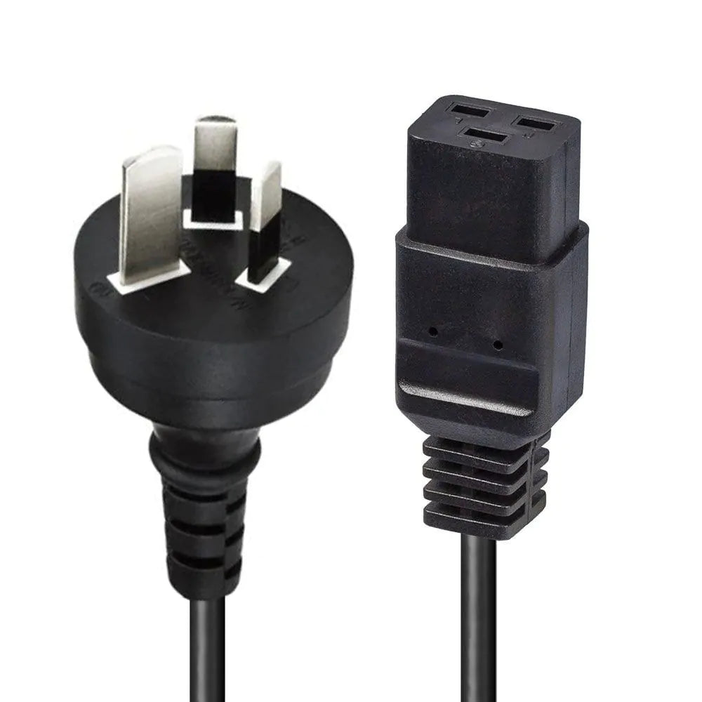 Power Cable 15A 3-Pin Male To IEC C19 Female Socket 2m