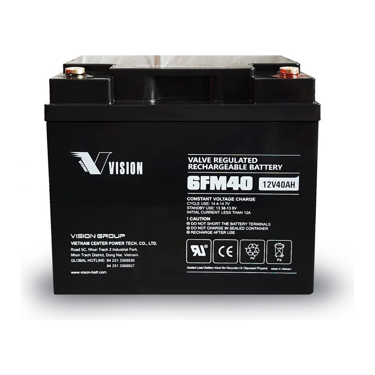 Vision 6FM Series High Temp Battery
