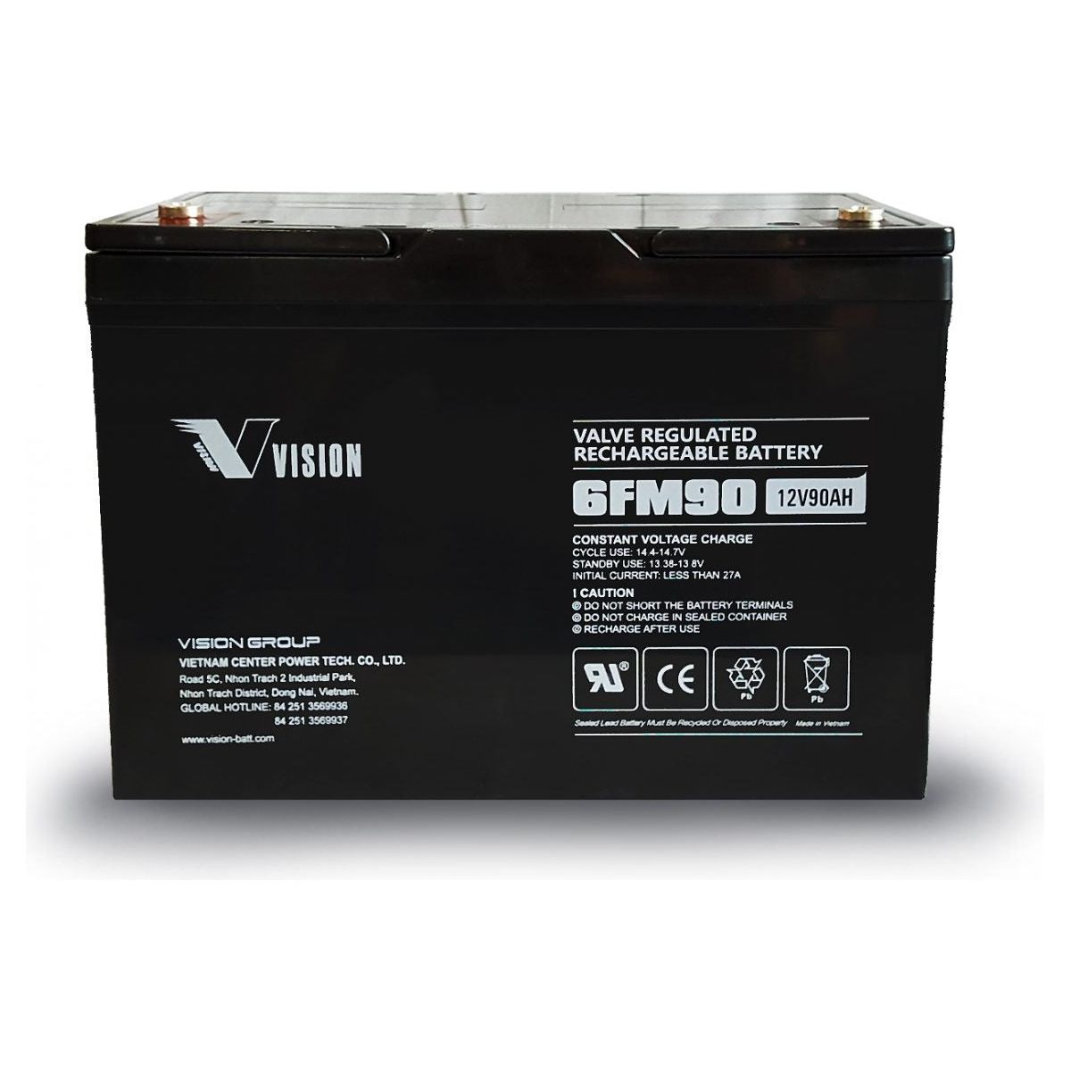 Vision 6FM Series High Temp Battery