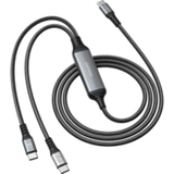 2m USB-C to 2 x USB-C Dual Charge Cable 100W