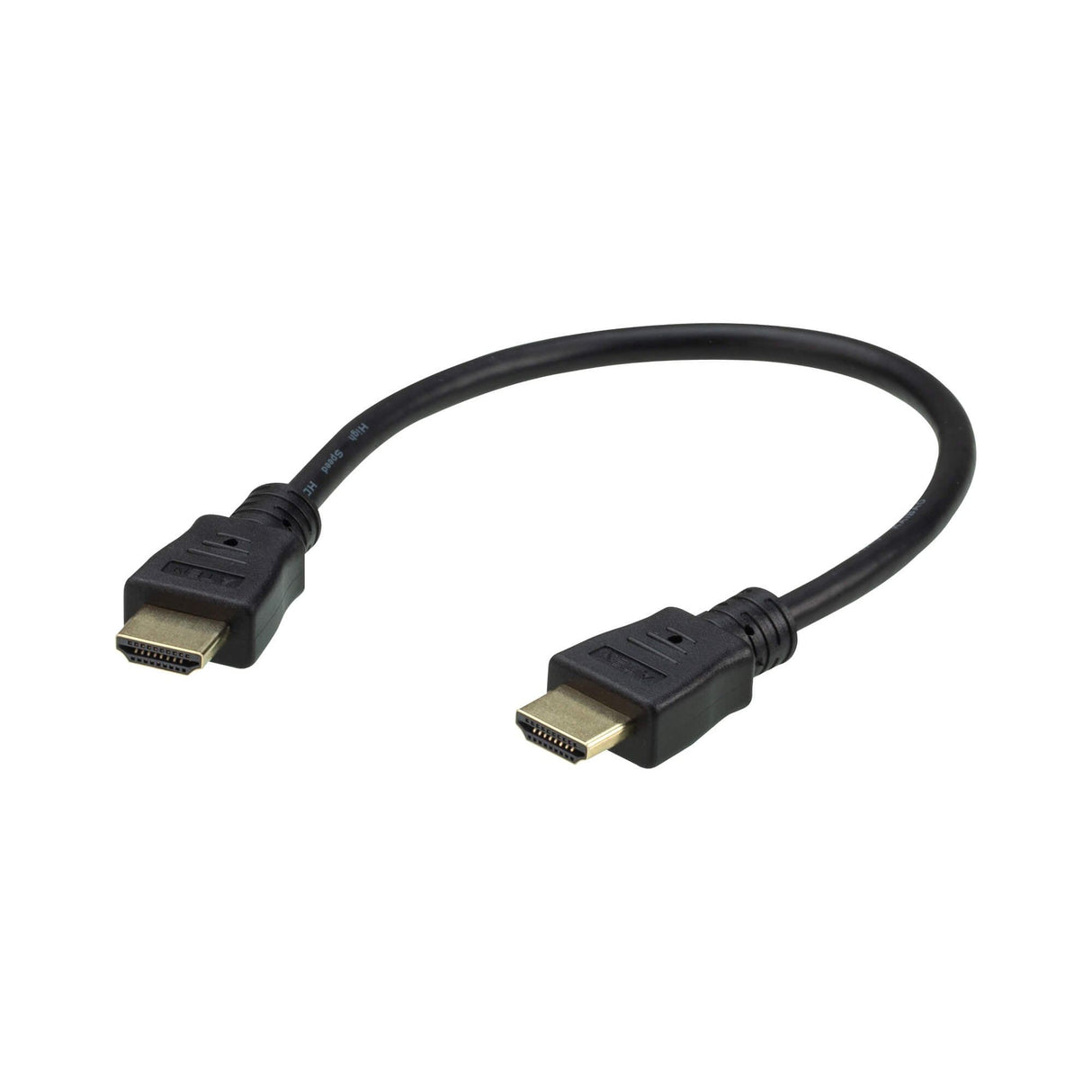 Aten 0.3m 4K HDMI High Speed Ethernet cable, supports up to 4096 x 2160 @ 60Hz, High quality tinned copper wire with Gold-plated connectors