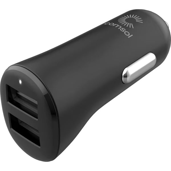 2 Port USB Car Charger 3.4A (17W) - Black