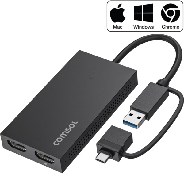 USB-C to Dual HDMI Universal Monitor Adapter