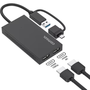 USB-C to Dual HDMI Universal Monitor Adapter