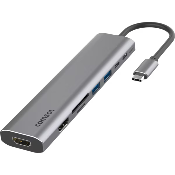 USB-C to Dual HDMI 1080p with Card Reader