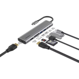 USB-C to Dual HDMI 1080p with Card Reader