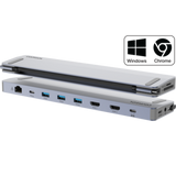 USB-C Dual HDMI Monitor 12 Port Docking Station