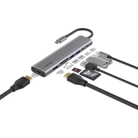 USB-C to Dual HDMI 4K with Card Reader