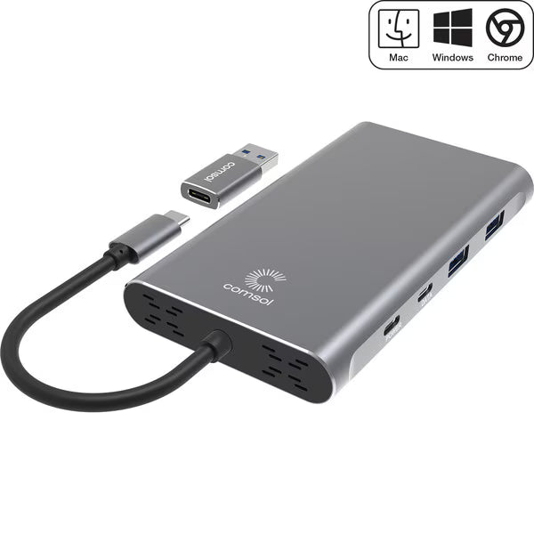 USB-C Dual 4K HDMI/DP Multi-Port Universal Adapter