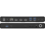 USB-C Hybrid Triple 2K HDMI Docking Station with 120W AC Adapter