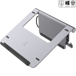 Laptop Stand with USB-C 4K HDMI Multi-Port Adapter