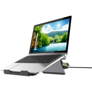 Laptop Stand with USB-C 4K HDMI Multi-Port Adapter