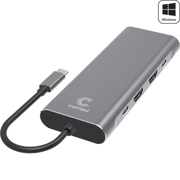 USB-C Windows DP-Alt Dual 4K HDMI Multi-Port Adapter