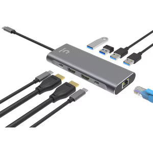 USB-C Windows DP-Alt Dual 4K HDMI Multi-Port Adapter