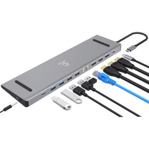 USB-C to Triple 4K HDMI Monitor Docking Station