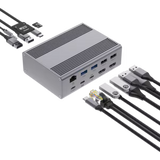 USB-C Dual HDMI Monitor 16 Port Docking Station