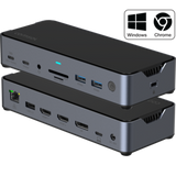 USB-C Triple HDMI/DP Monitor 14 Port Docking Station